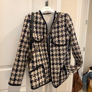 Chic Houndsthooth Jacket